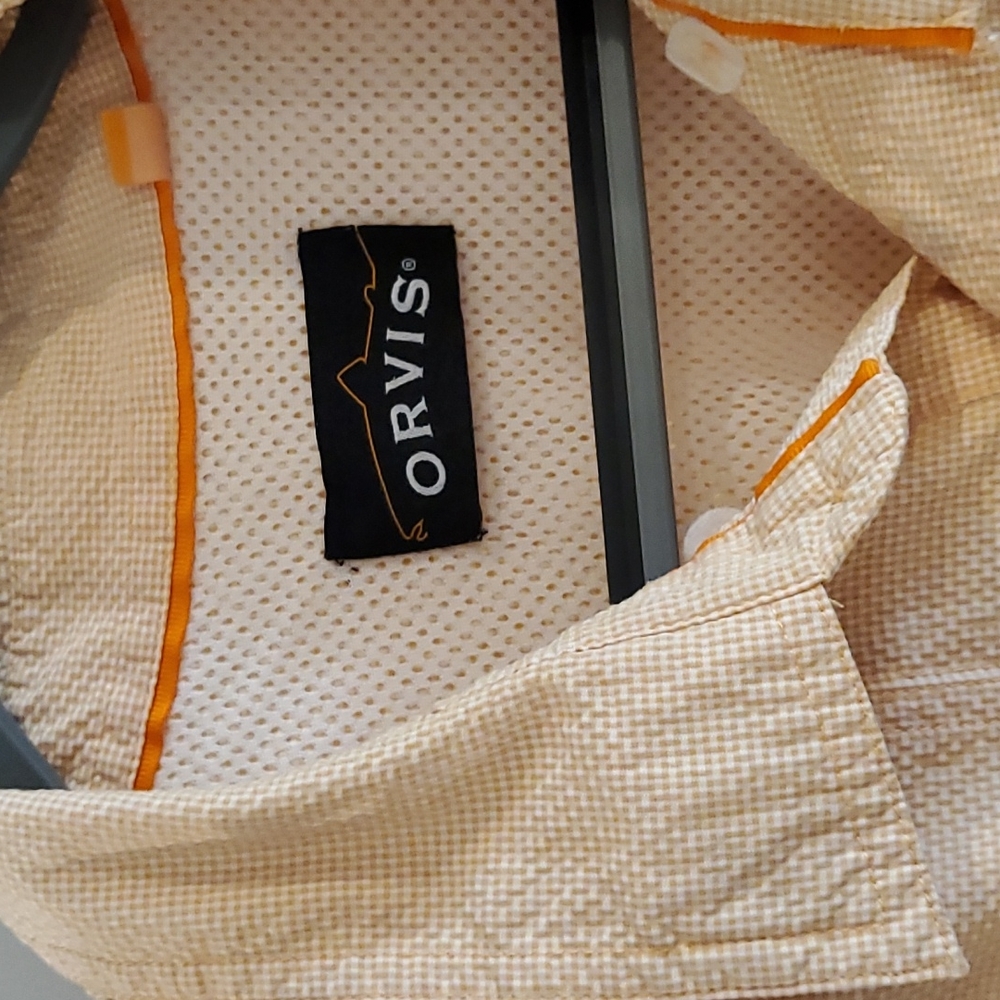 XXL, Orvis Long Sleeve Shirt, Mandarin Orange - Picture 3 of 3